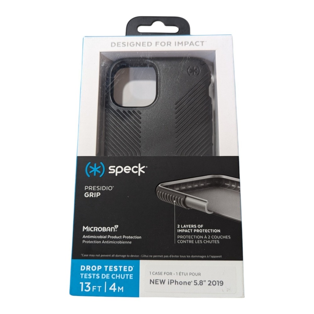 Q2. Speck Presidio Grip Series Case for Apple iPhone 5.8 2019 (11‎ Pro) Black